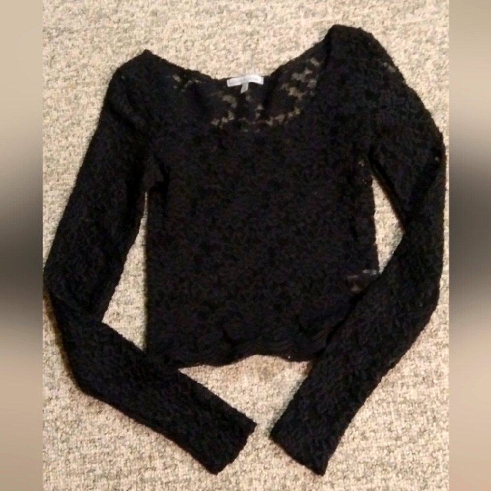 Black lace top